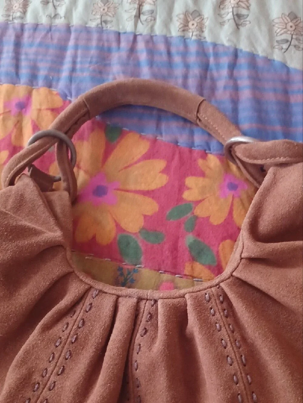 Free People Suede Hobo Shoulder Bag in Brown